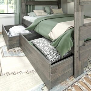 Litera Madera con cajones